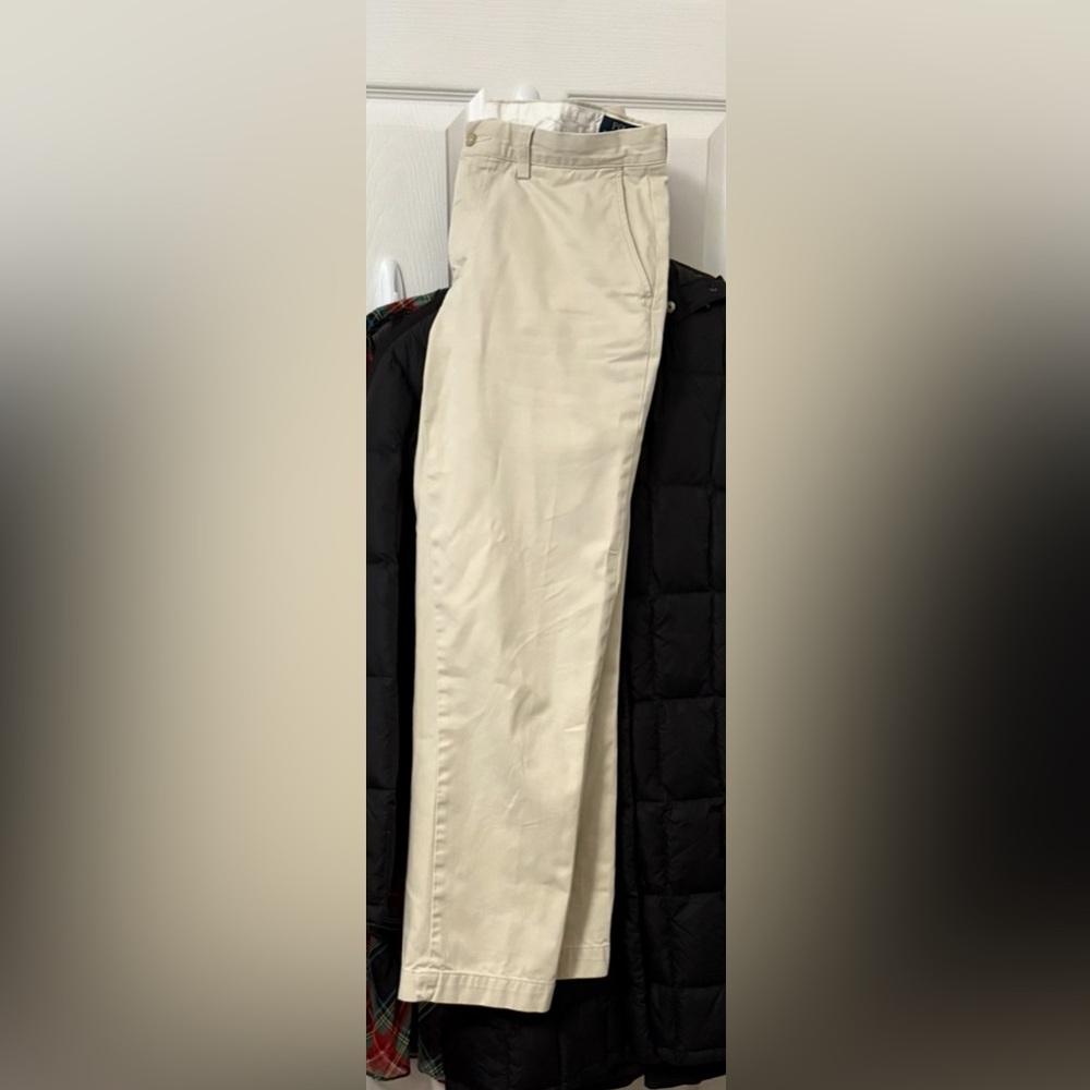 Ralph Lauren Polo Men's flat front Chinos 33/32